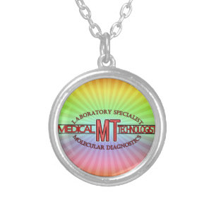 MT SPECIALIST MOLECULAR DIAGNOSTICS MEDICAL TECH SILVER PLATED NECKLACE