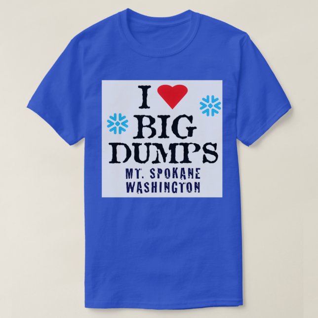 Mt Spokane Mount Ski Mountain Resort Washington Sk T-Shirt (Design Front)