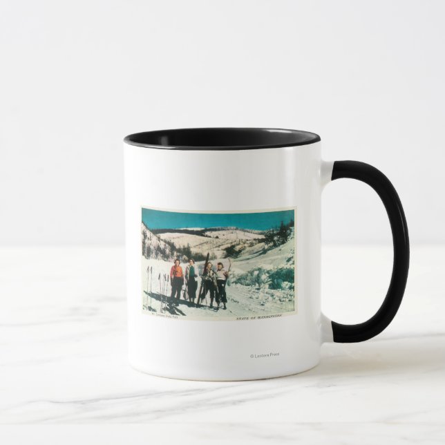 Mt. Spokane State Park Ladies SkiingWashington Mug (Right)