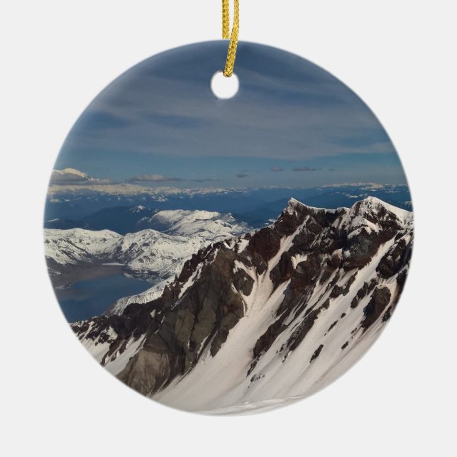 Mt. St. Helen been there, done that Ceramic Ornament (Front)