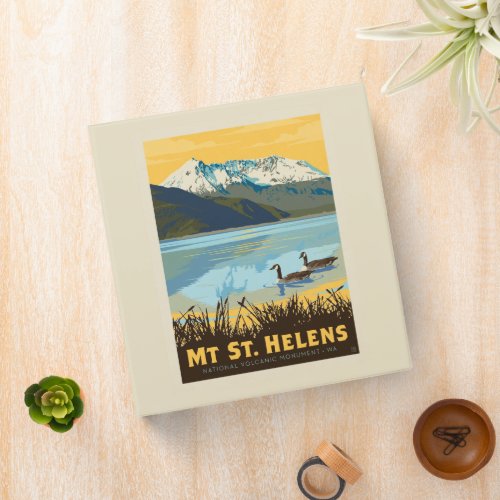 Mt St Helens  Washington 3 Ring Binder