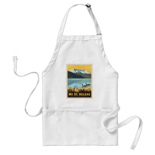 Mt St. Helens | Washington Adult Apron (Front)