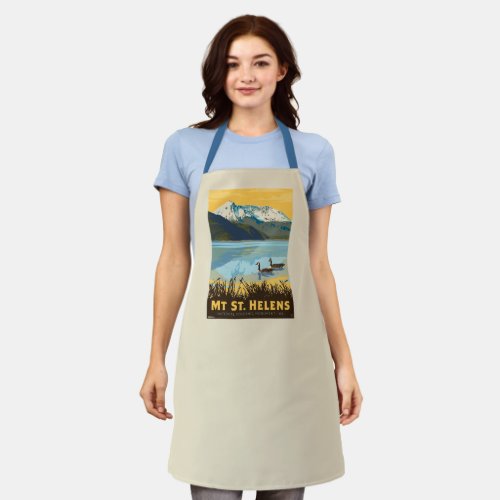 Mt St Helens  Washington Apron