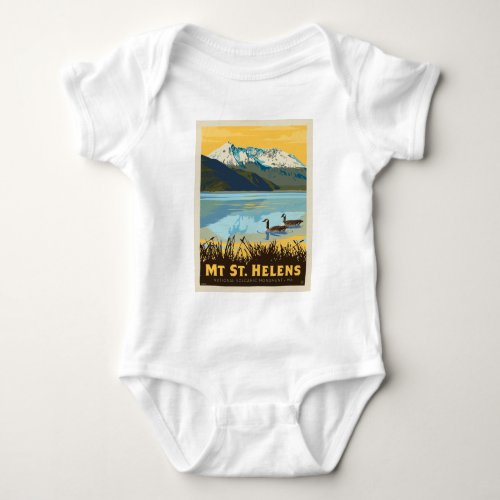 Mt St Helens  Washington Baby Bodysuit