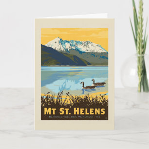 Mt St. Helens   Washington Card