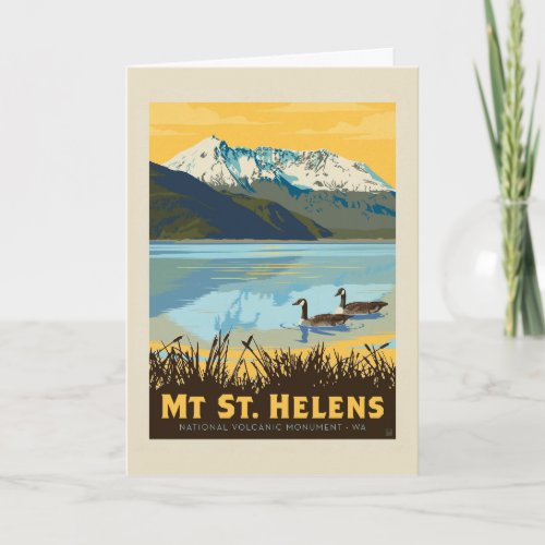 Mt St Helens  Washington Card