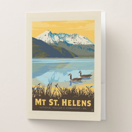 Mt St Helens  Washington Pocket Folder