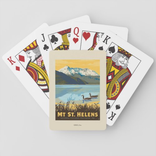 Mt St Helens  Washington Poker Cards