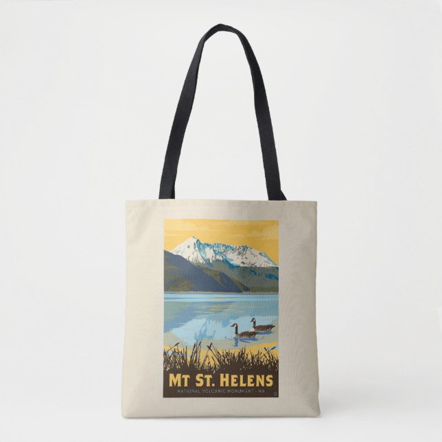 Mt St. Helens | Washington Tote Bag (Front)