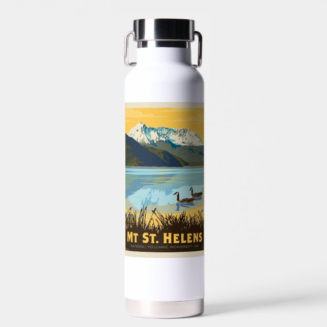 Mt St. Helens | Washington Water Bottle (Front)