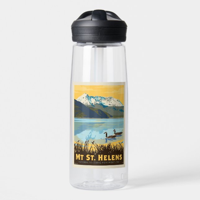 Mt St. Helens | Washington Water Bottle (Front)