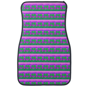 Mt. Sunset Pink Green Purple Car Floor Mat