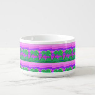Mt. Sunset Pink Green Purple Chili Bowl