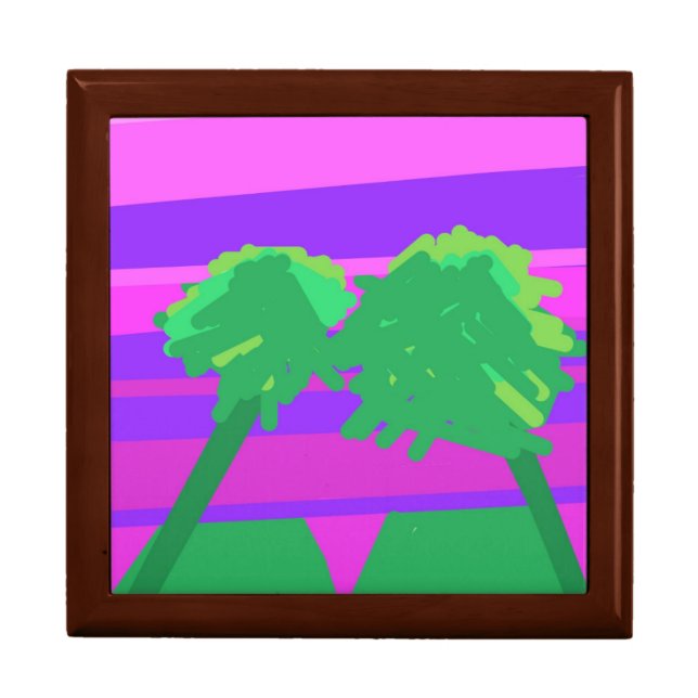 Mt. Sunset Pink Green Purple  Gift Box (Front)