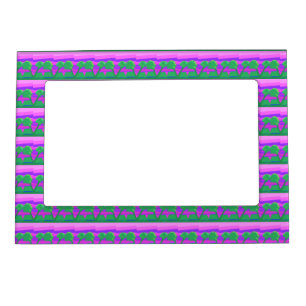 Mt. Sunset Pink Green Purple Magnetic Frame