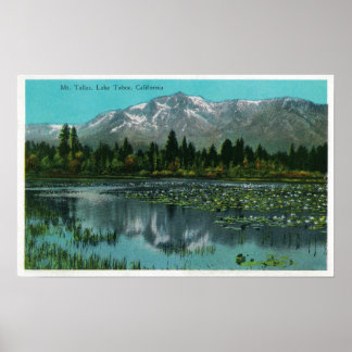 Mt. Tallac and Lake Tahoe, California Poster