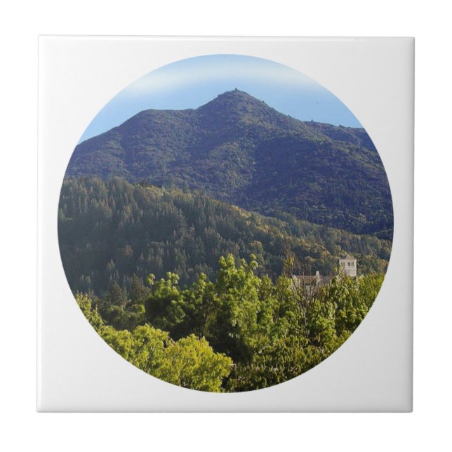 Mt Tamalpais Color Ceramic Tile (Front)