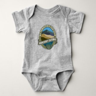 Mt Tamalpais Fan Club Design Baby Bodysuit