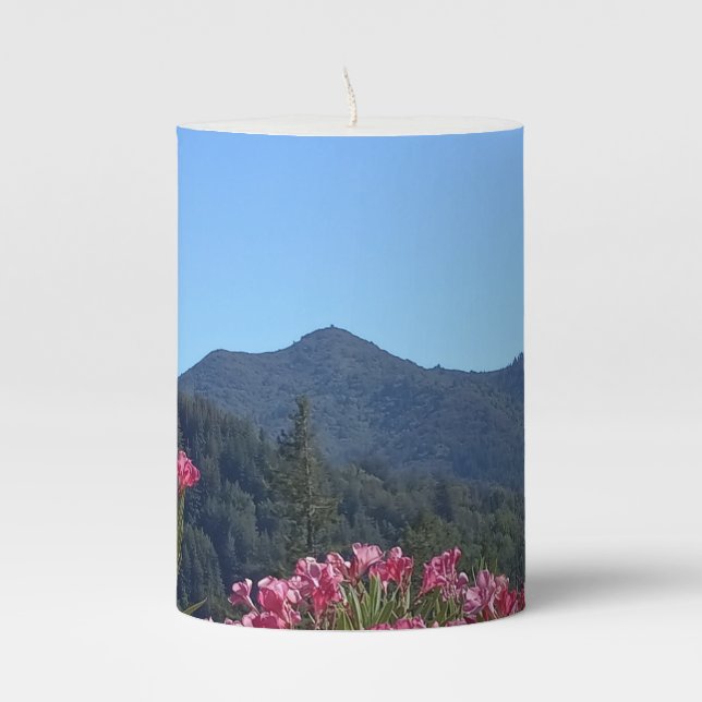 Mt Tamalpais Pillar Candles (Front)