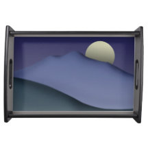 Mt Tamalpais Serving Tray by Mhana from Heaven