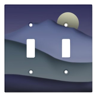 Mt Tamalpais with Moon Landscape 