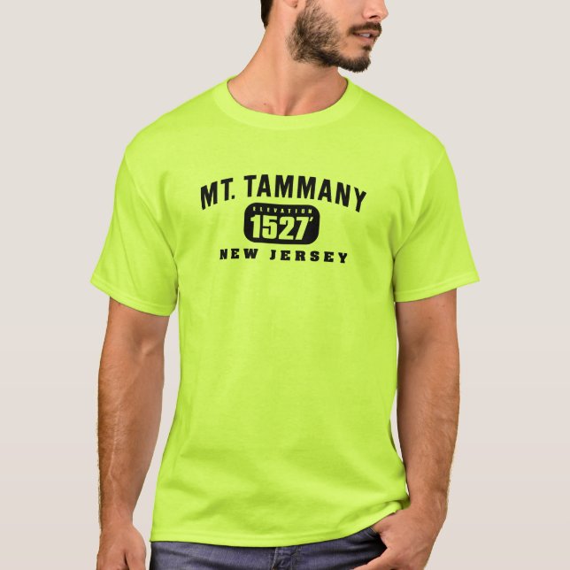 Mt. Tammany - Safety Green T-Shirt (Front)