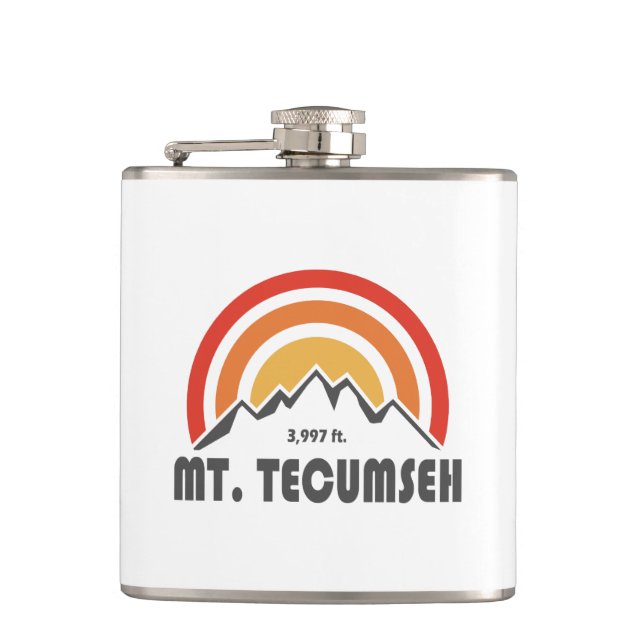 Mt. Tecumseh New Hampshire Flask (Front)