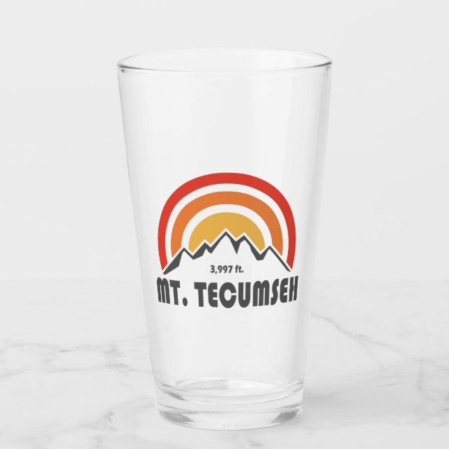 Mt. Tecumseh New Hampshire Glass (Front)