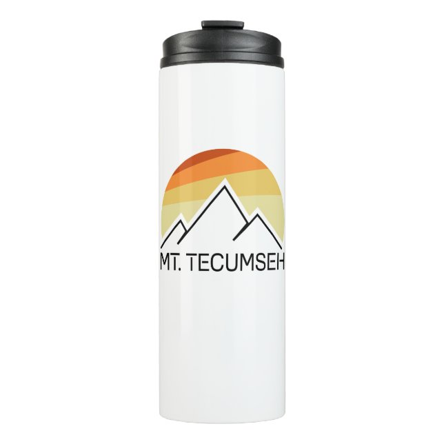 Mt. Tecumseh New Hampshire Retro Thermal Tumbler (Front)
