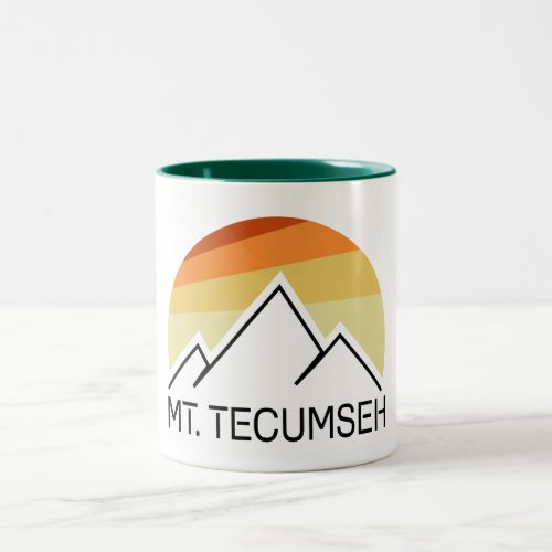 Mt Tecumseh New Hampshire Retro Two_Tone Coffee Mug