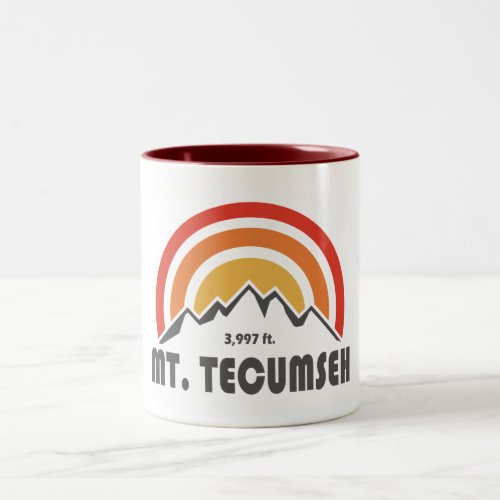 Mt Tecumseh New Hampshire Two_Tone Coffee Mug