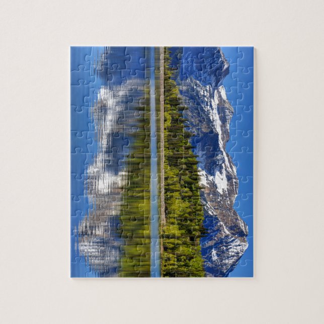Mt. Timpanogos Reflected In Silver Lake Flat Jigsaw Puzzle (Vertical)