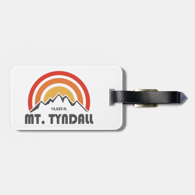 Mt. Tyndall California Luggage Tag (Back Horizontal)
