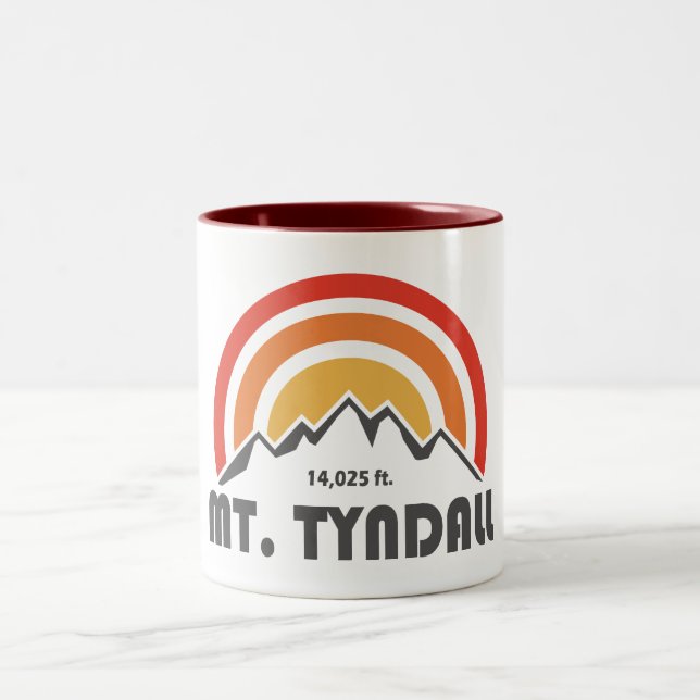 Mt. Tyndall California Two-Tone Coffee Mug (Center)