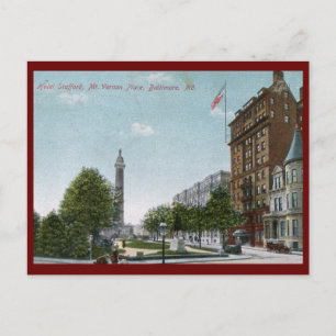 Mt. Vernon Place, Baltimore 1910 Vintage Postcard