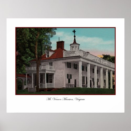 Mt Vernon Vintage Poster