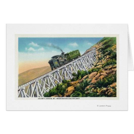 Mt Washington Cog Railway, Jacob's Ladder Cards (Front Horizontal)