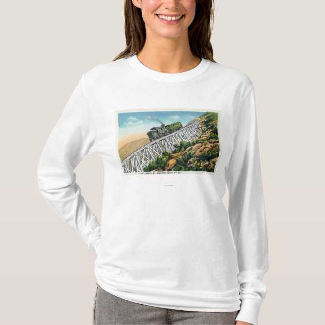 Mt Washington Cog Railway, Jacob's Ladder T-Shirt (Front)