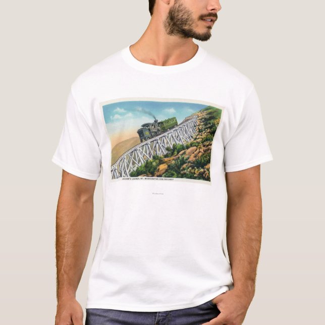 Mt Washington Cog Railway, Jacob's Ladder T-Shirt (Front)