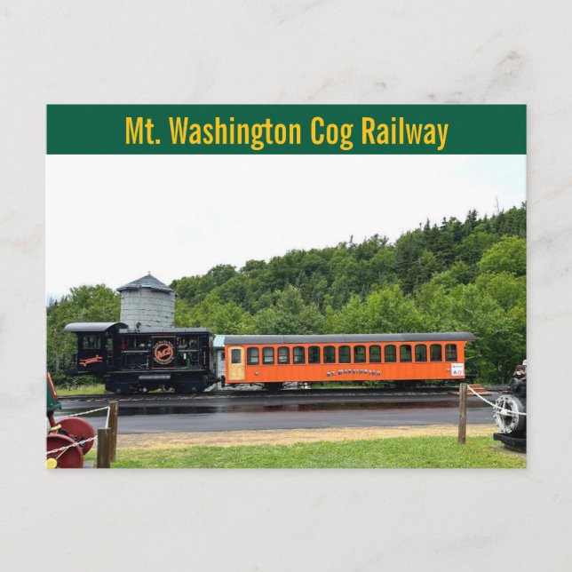 Mt. Washington Cog Railway Postcard (Front)