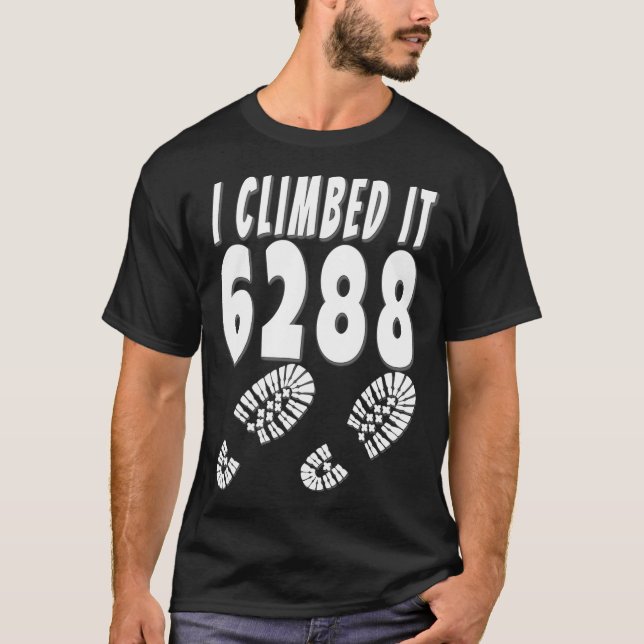 Mt Washington I Climbed It 6288 Mount NH48 New Ham T-Shirt (Front)