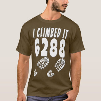 Mt Washington I Climbed It 6288 Mount NH48 New Ham T-Shirt