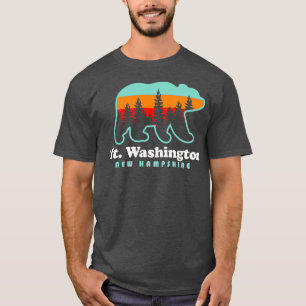 Mt Washington New Hampshire Mountains Hiking Bear T-Shirt