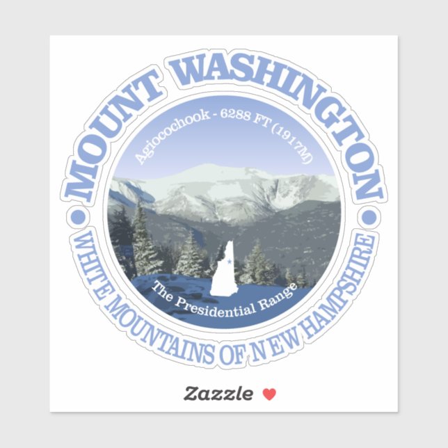 Mt Washington Sticker (Sheet)