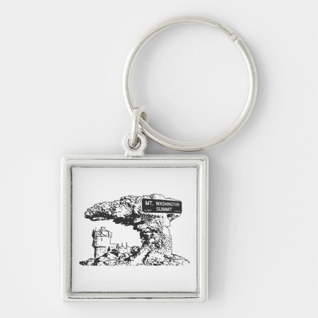 Mt. Washington Summit Sign Keychain (Front)