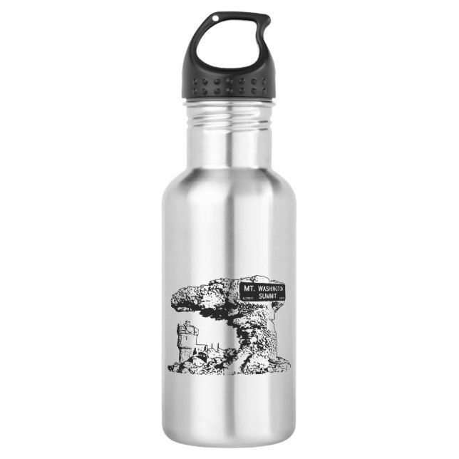 Mt. Washington Summit Sign Stainless Steel Water Bottle (Front)