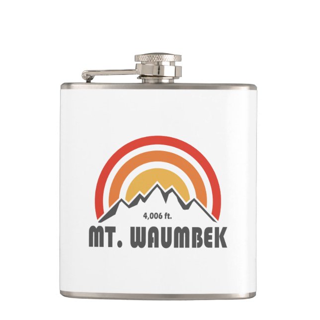 Mt. Waumbek New Hampshire Flask (Front)