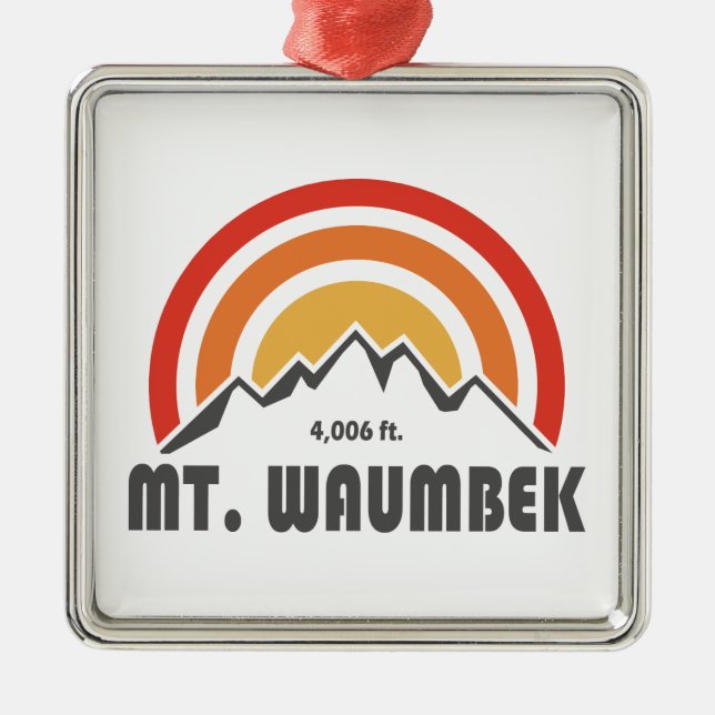Mt. Waumbek New Hampshire Metal Ornament (Front)