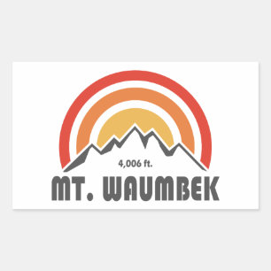 Mt. Waumbek New Hampshire Rectangular Sticker