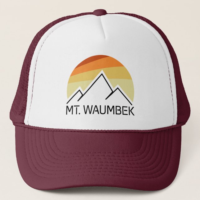Mt. Waumbek New Hampshire Retro Trucker Hat (Front)